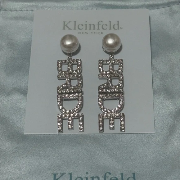 HP!! NWT Kleinfeld Pavé BRIDE Statement Drop Earrings - Picture 5 of 6